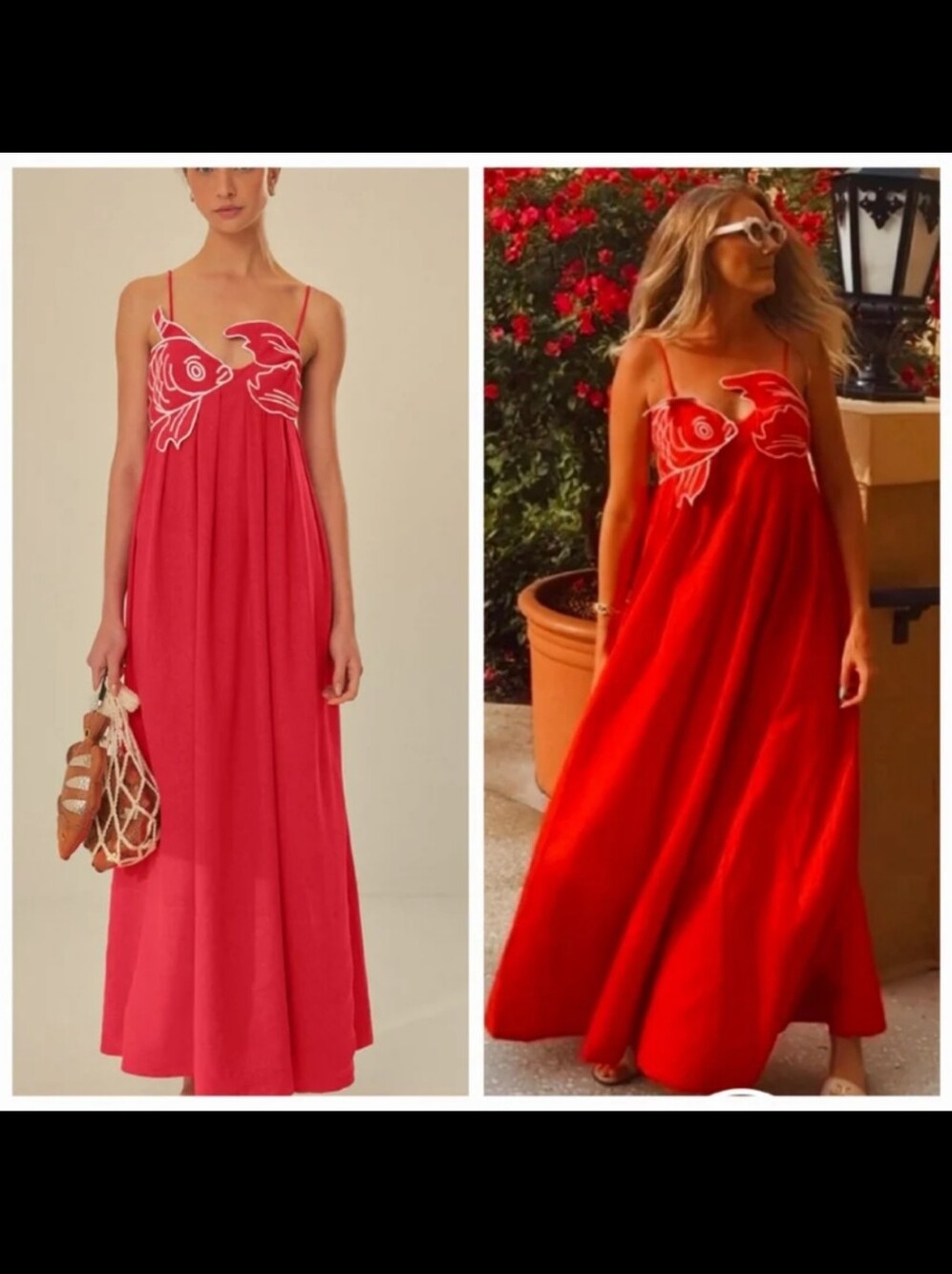 Farm Rio Red Fishtop Maxidress